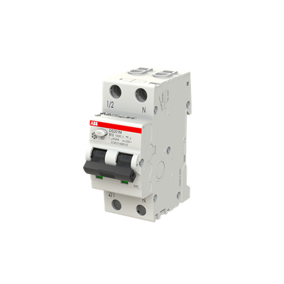 Residual Current Circuit Breaker with Overcurrent Protection DS201 M - 1P+N - 10 mA - 10 A - B - Type A