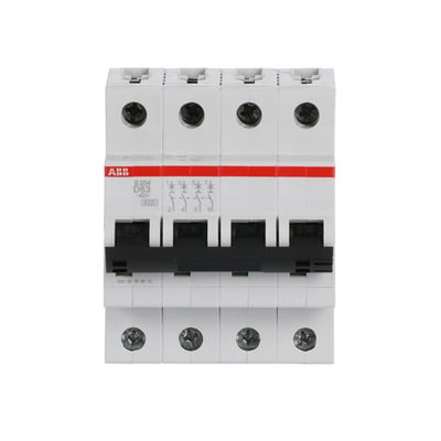 Miniature Circuit Breaker - S200 - 4P - 63 A - D - (AC) 6 kA