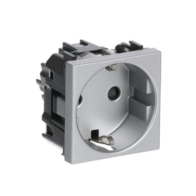 Socket outlet Schuko type Silver - Zenit BS