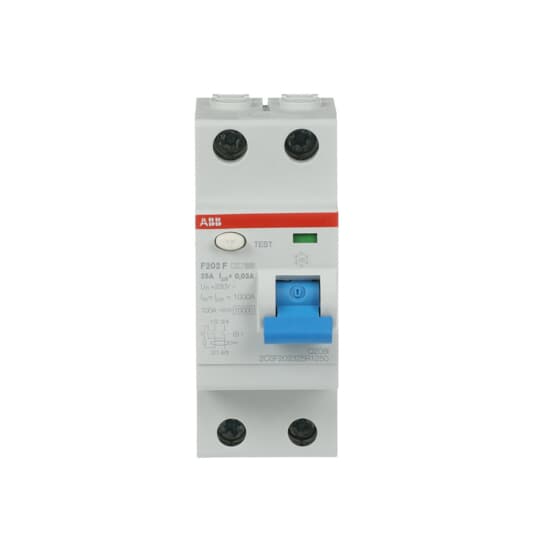 Residual Current Circuit Breaker - 2P - Type F - 30 mA - 25 A