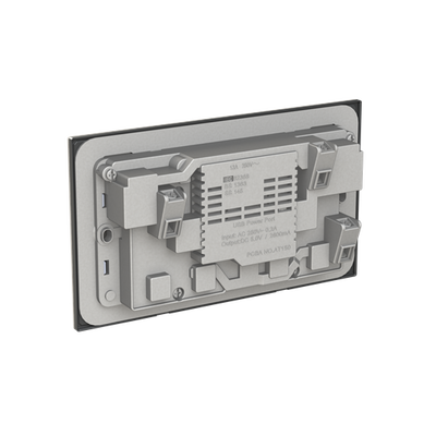 Socket outlet BS with USB Dune Grey  - Millenium