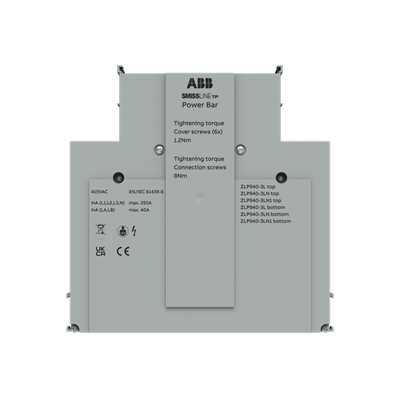 ZLSP940-3LN Bottom SMISSLINE Incoming Pan Assembly Pluggable Busbar socket system