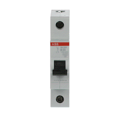 Miniature Circuit Breaker - SH200 - 1P - 20 A - B - (AC) 6 kA