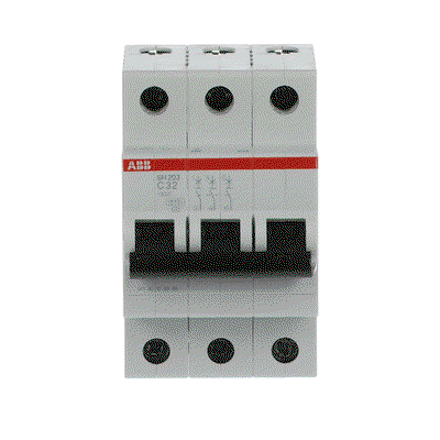 Miniature Circuit Breaker - SH200 - 3P - 32 A - C - (AC) 6 kA