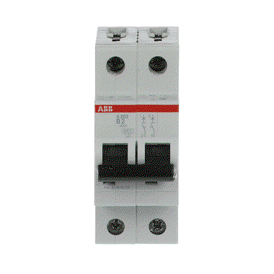 Miniature Circuit Breaker - S200 - 2P - 2 A - B - (AC) 6 kA