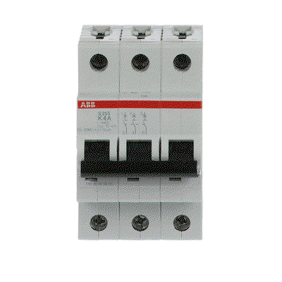 Miniature Circuit Breaker - S200 - 3P - 4 A - K - (AC) 6 kA