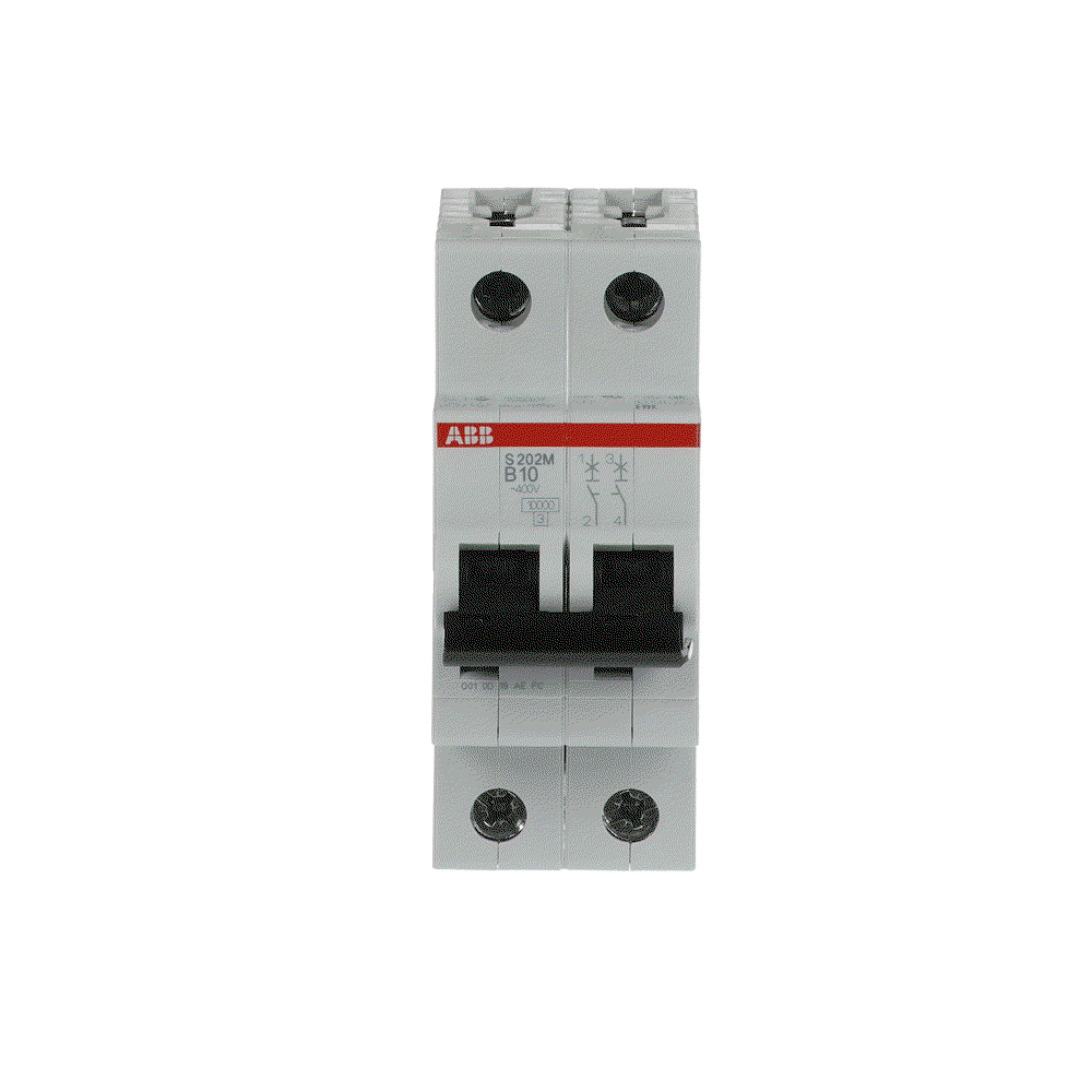 Miniature Circuit Breaker - S200M - 2P - 10 A - B - (AC) 10 kA