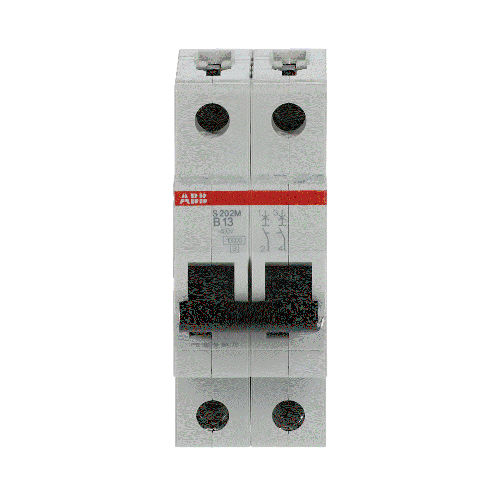 Miniature Circuit Breaker - S200M - 2P - 13 A - B - (AC) 10 kA