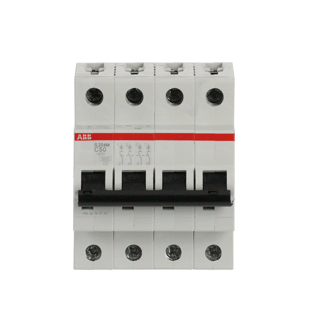 Miniature Circuit Breaker - S200M - 4P - 50 A - C - (AC) 10 kA