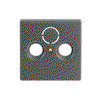 Cover plate SAT 3 gang grey metallic - Platform 63