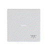 Rocker with legend Symbol "light" with Small Transparent Calotte for Switch/push button, Single rocker studio white - Platform 63
