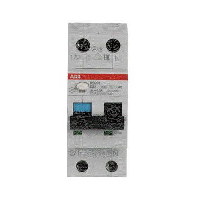 Residual Current Circuit Breaker with Overcurrent Protection DS201 - 1P+N - 300 mA - 32 A - C - Type AC