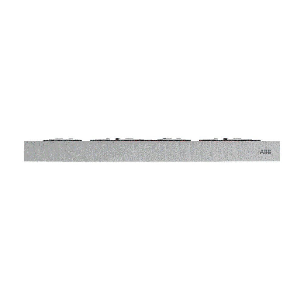 End strip,size 2/x, aluminum, 2/x, aluminium