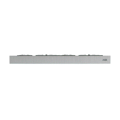 End strip,size 2/x, aluminum, 2/x, aluminium