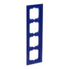 Cover frame 4-gang blue - Busch-axcent