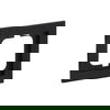 Cover frame 1-gang black - Busch-axcent