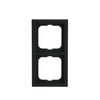Cover frame 2-gang black matt - future linear - matt