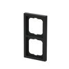 Cover frame 2-gang black matt - future linear - matt