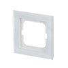 Cover frame 1-gang white glass - Busch-axcent pur