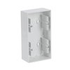 Mounting Box 2-gang studio white - future linear