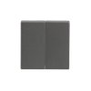 Rocker for Switch/push button, Two-part rocker grey metallic - Platform 63