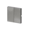Rocker for Switch/push button, Two-part rocker grey metallic - Platform 63