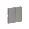 Rocker for Switch/push button, Two-part rocker grey metallic - Platform 63