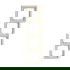 Cover frame 4-gang ivory white - future