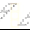 Cover frame 3-gang ivory white - future linear