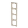 Cover frame 4-gang ivory white - future linear