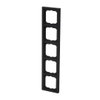Cover frame 5-gang anthracite - future linear