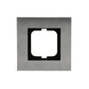 Cover frame 1-gang stainless steel - carat