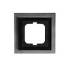 Cover frame 1-gang stainless steel - carat