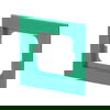 Cover frame 1-gang green - Busch-axcent