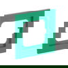 Cover frame 1-gang green - Busch-axcent