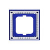 Cover frame 1-gang blue - Busch-axcent
