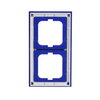 Cover frame 2-gang blue - Busch-axcent