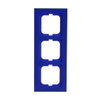 Cover frame 3-gang blue - Busch-axcent