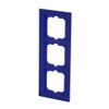 Cover frame 3-gang blue - Busch-axcent