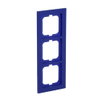 Cover frame 3-gang blue - Busch-axcent