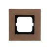 Cover frame 1-gang bronze - carat