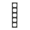Cover frame 5-gang stainless steel - Pure Stainless Steel