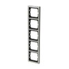 Cover frame 5-gang stainless steel - Pure Stainless Steel