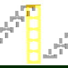 Cover frame 5-gang yellow - Busch-axcent