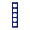 Cover frame 5-gang blue - Busch-axcent