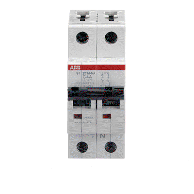 Miniature Circuit Breaker - ST200M - 1P+N - 4 A - C