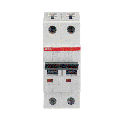 Miniature Circuit Breaker - S200M - 2P - 10 A - C - (AC) 10 kA