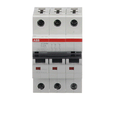 Miniature Circuit Breaker - ST200M - 3P - 2 A - C