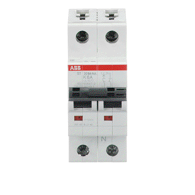 Miniature Circuit Breaker - ST200M - 1P+N - 6 A - K