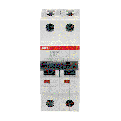 Miniature Circuit Breaker - ST200M - 2P - 13 A - K